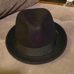 Goorin Bros Charlestowne Fedora  Hat stands out with a 1 3/4" inch flip-up brim.